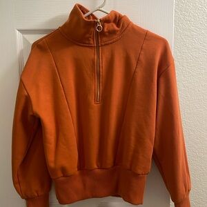 🧡Women’s Orange Half-Zip🧡 Only worn once!